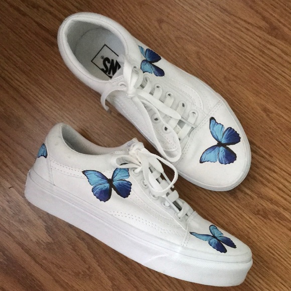 white vans custom